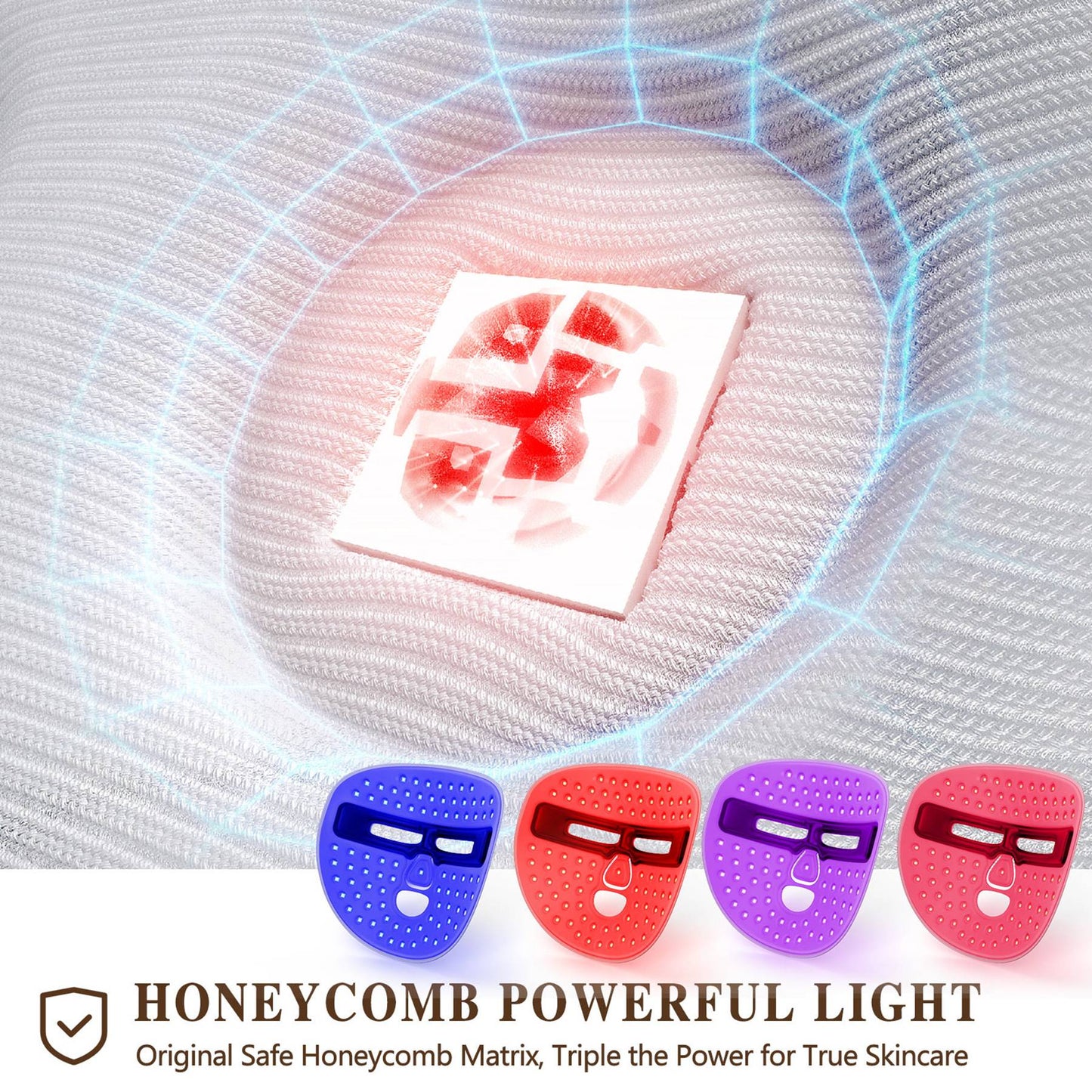 LED Red Light Therapy Face Mask — Skin Rejuvenation & Anti-Aging Treatment