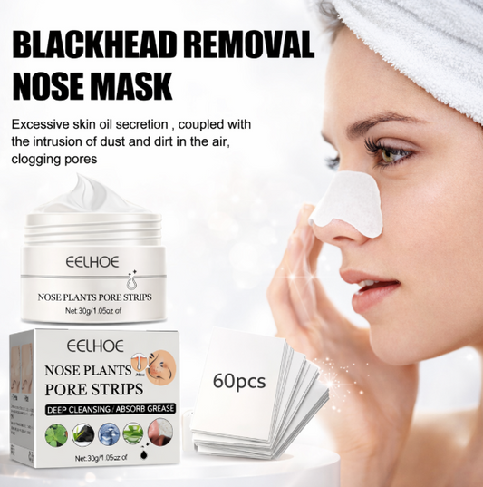 60 Pcs Blackhead Removal Nasal Mask Deep Pore Cleansing Blackheads & Acne Rip